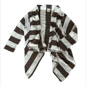 Daytrip size small stripe open front cardigan sweater
